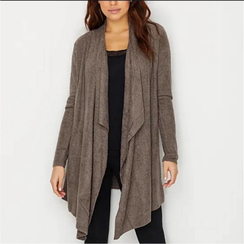 Barefoot Dreams Bamboo Chic Lite Cardigan Calypso brown S/M